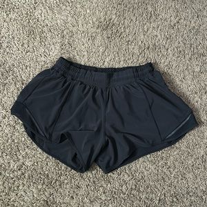 Black Lululemon hotty hot shorts